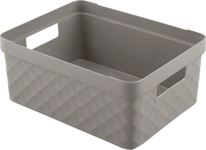 Plastový úložný košík HEIDRUN Diamond 36 × 27 × 14 cm, mix farieb – 1 kus