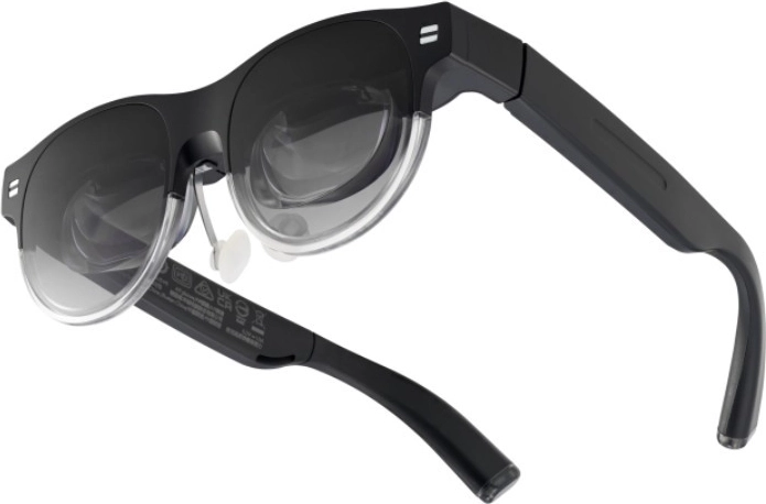 Okuliare pre rozšírenú realitu AirVision M1 s OLED, USB‑C a integrovanými reproduktormi – čierne