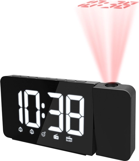 Solight projekčné hodiny s FM rádiom a budíkom