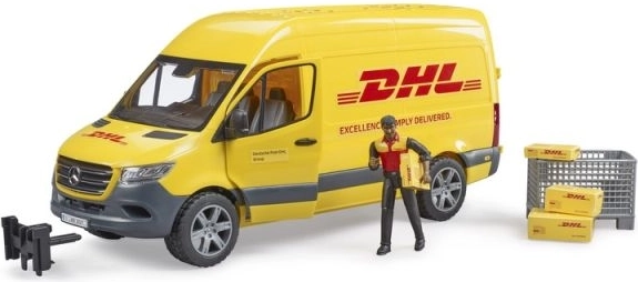 Bruder Mercedes-Benz Sprinter DHL s vodičom a príslušenstvom