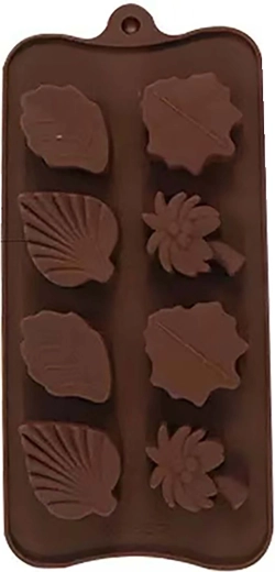 Silikónová forma listy oranžová 21 × 10,5 × 1,5 cm
