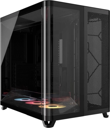 Počítačová skriňa mid‑tower AIR 5400 RS‑R ARGB, čierna