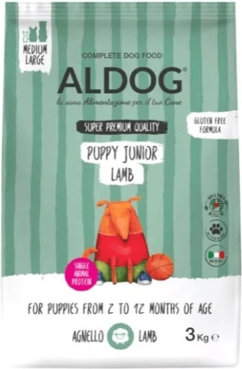 Aldog Puppy-Junior jahňacie pre šteniatka stredných a veľkých plemien 3 kg