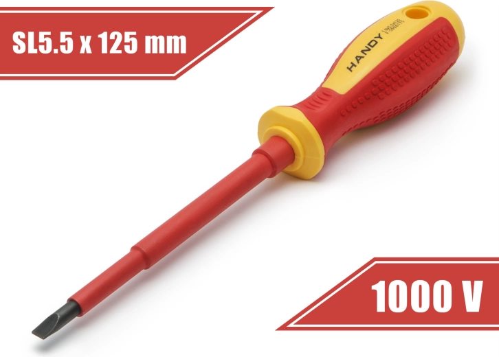 Izolovaný plochý skrutkovač 5,5 × 125 mm do 1000 V