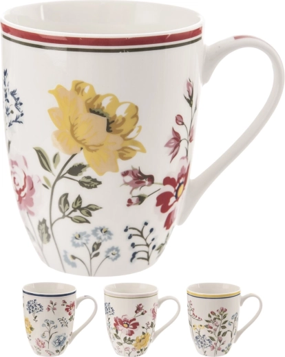 Porcelánový hrnček kvet 350 ml – mix dekorov