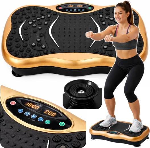 Vibračná fitness plošina s Bluetooth reproduktormi