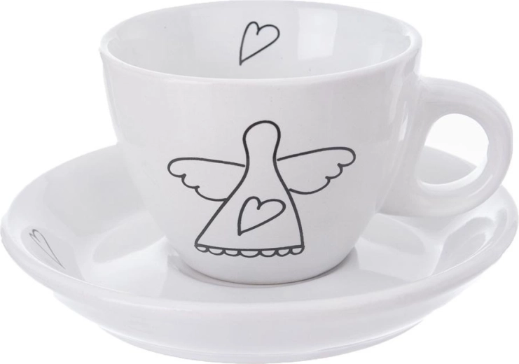 Štýlový dizajn s motívom anjela