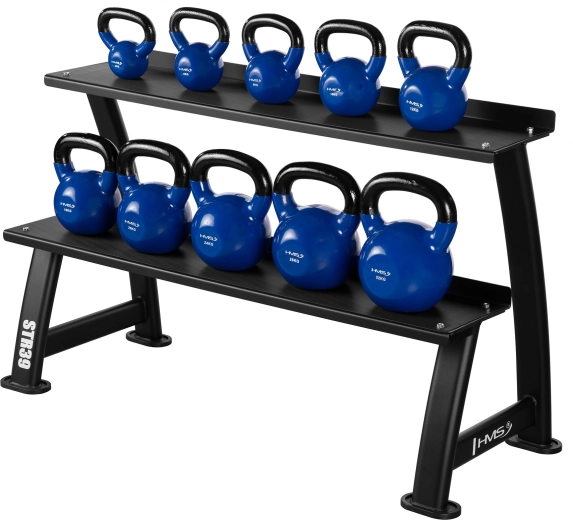 Dvojúrovňová kapacita pre až 10 kettlebellov
