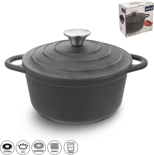 Liatinový hrniec s pokrievkou 2,7 l