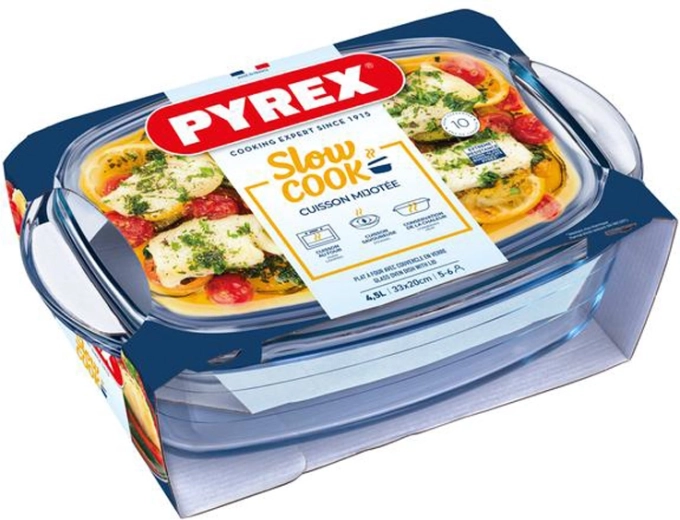 Sklenený pekáč s vekom PYREX 4,5 l