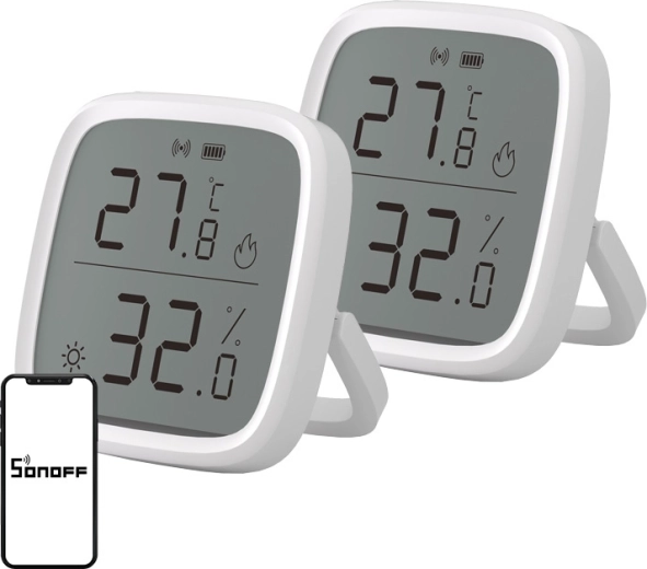 Sonoff ZigBee SNZB-02D snímač teploty a vlhkosti (2 ks)