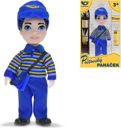 Panáčik poštár – figúrka doručovateľa Českej pošty 17 cm