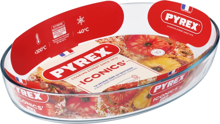 Zapekacia oválna misa PYREX 4,2 l sklo 40 × 27 × 7 cm