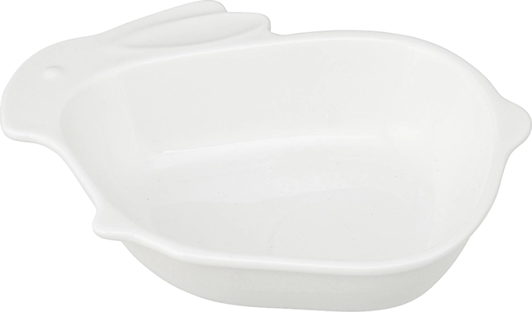 Porcelánová servírovacia miska zajačik krémová 17,5 × 14 × 4 cm
