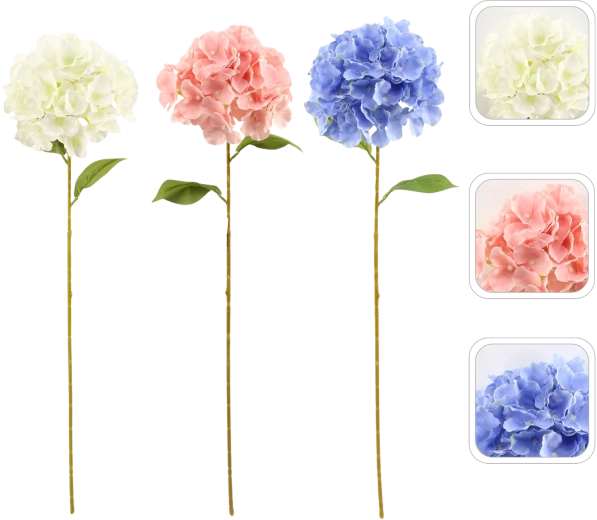Umelá vetvička hortenzie 80 cm – mix farieb
