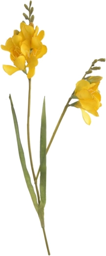 Umelá kvetina Frézia žltá 54 cm