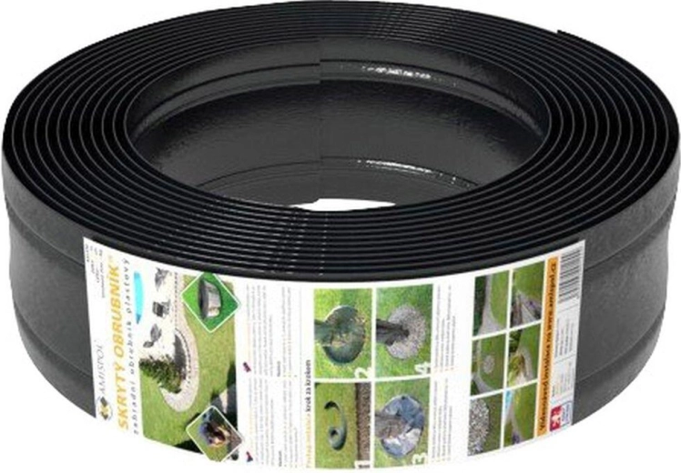 Plastový lem trávnika 12,5 cm × 6 m pre záhony a cestičky