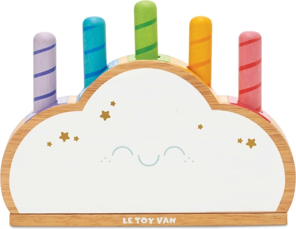 LE TOY VAN Petilou dúhový cloud pop drevená hračka