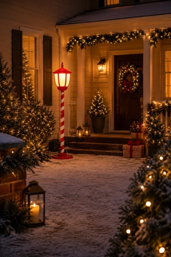 Vianočná LED lampa s motívom Santa Clausa 150 cm