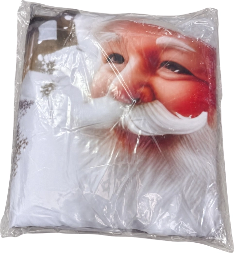 Vianočná 3D posteľná bielizeň Santa Claus a vianočný stromček 200 × 220 cm s 2 obliečkami na vankúš