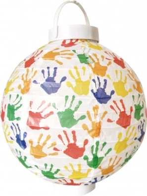 Papierový lampión 20 cm na batérie