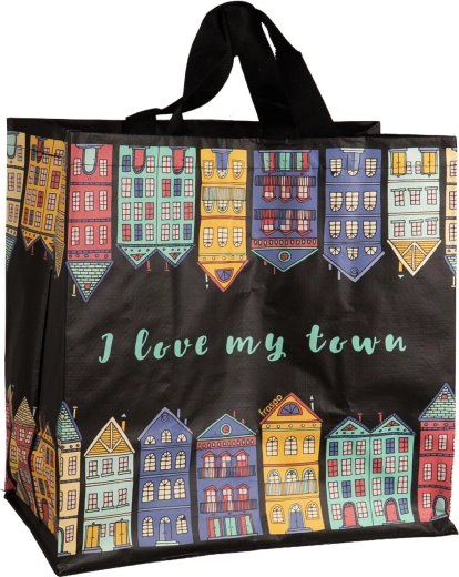 Taška Moje mesto 24 l (35 × 35 × 20 cm) - mix farieb - 1 kus