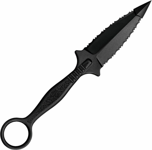 Taktická dýka Cold Steel FGX Ring Dagger, 8,9 cm, celočierna, Griv-Ex