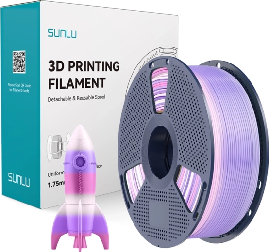 Filament Sunlu PLA rainbow pro 3D tlač