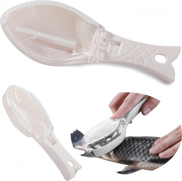 Škrabka na ryby so zásobníkom na šupiny