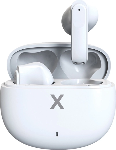 Maxlife TWS bezdrôtové Bluetooth slúchadlá MXBE-03, biela