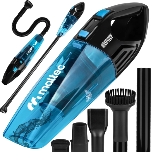 Ručný bezdrôtový vysávač MalTec Cyclone Wet & Dry 12v1 80 W, 0,5 l