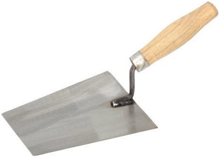 Maliarska lyžica z brúseniej ocele 180 × 130 mm s drevenou rukoväťou