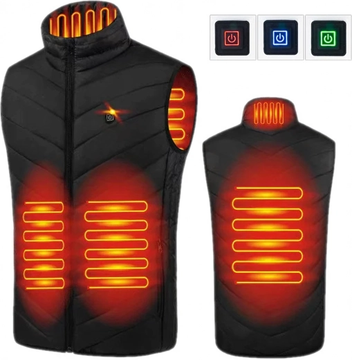 Zahrievaná vesta USB unisex 4XL