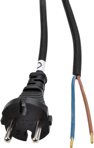 Solight flexo šnúra gumová 2× 1,5 mm² čierna 2,5 m