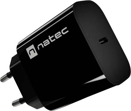 Natec Ribera sieťová nabíjačka USB‑C 20 W čierna