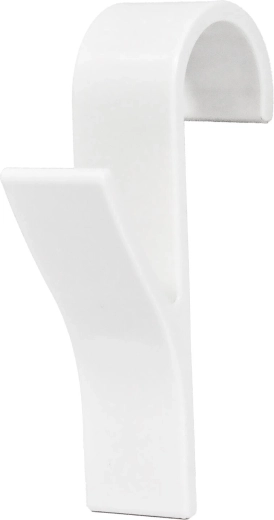 Plastové háčiky na radiátor, biele, 2 ks