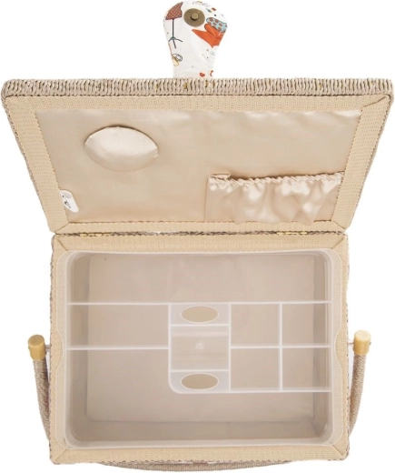 Veko s vreckom a ihlovníkom