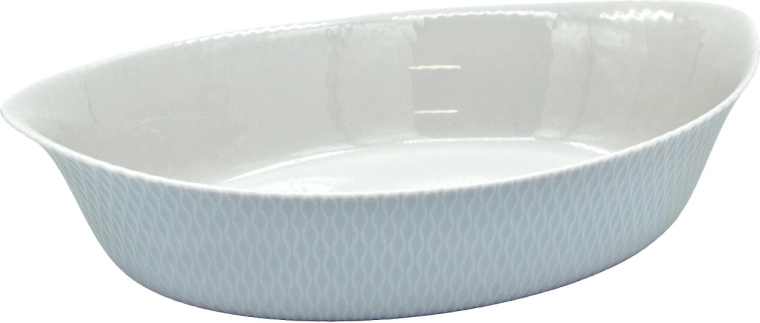 Oválna zapekacia misa SMART CUISINE WAVY GRANIT 32 × 20 × 7,4 cm, sivá