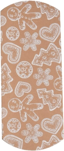 Vianočná papierová krabička Kraft hnedá 20 × 10 cm