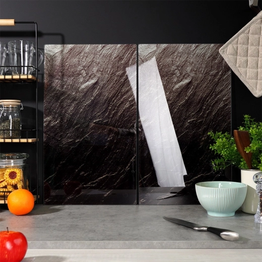 Tvrdené sklo s kameninovým vzhľadom