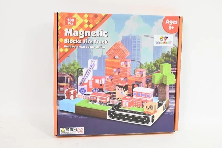 Magnetické stavebné kocky – kocky, 100 ks