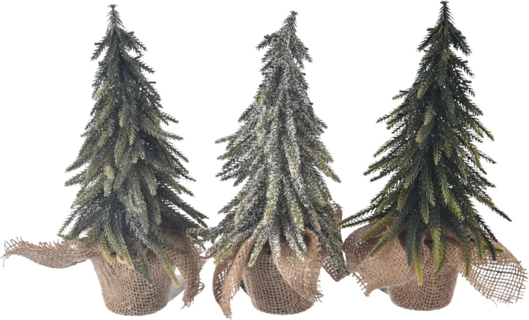 Vianočný kvetináč v tvare stromčeka z plastu 28 cm (3 varianty)
