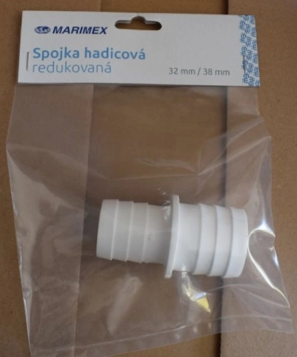 Redukovaná hadicová spojka 32/38 mm biela