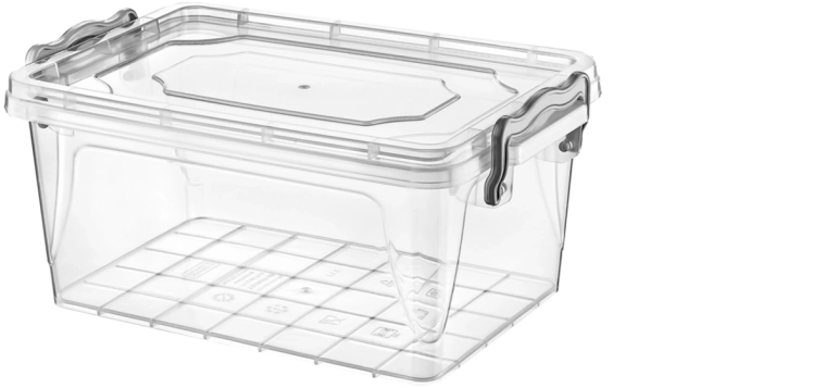 Obdĺžnikový úložný box 3 l s vekom