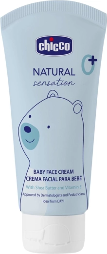 Chicco detský pleťový krém s bambuckým maslom a vitamínom E Natural Sensation 50 ml