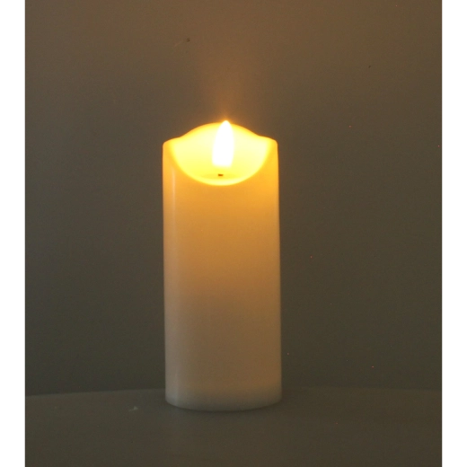 LED sviečka 12,5 cm s efektom plameňa, mix farieb