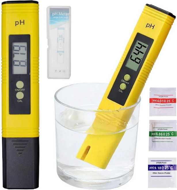 Digitálny pH meter na testovanie vody