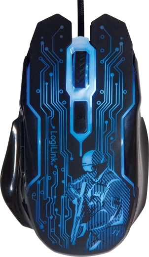 Herná USB myš 2400 DPI, čierna