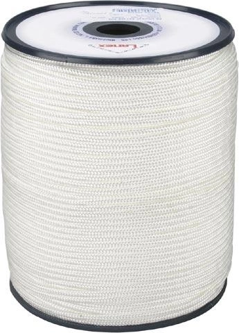 Pletené polypropylénové lano 6 mm bez jadra, 100 m, farebné