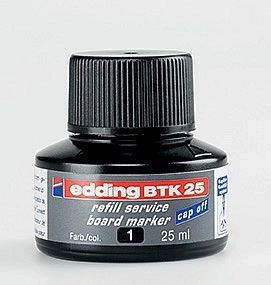 Atrament Edding BTK 25, čierny – náplň pre tabuľové popisovače